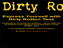 Tablet Screenshot of dirtyrottentees.com